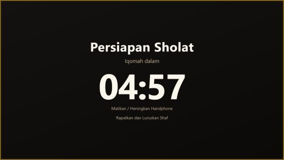 3. Persiapan &amp; iqomah